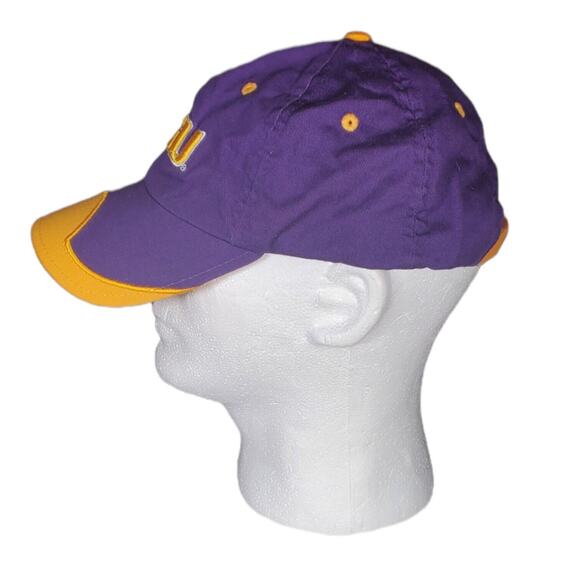 LSU Tigers Starter Baseball Cap Adult Purple Hat  Gold Brim & Embroidery Clean - Picture 2 of 8